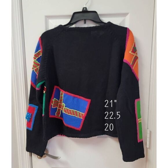Vintage Michael Simon Holiday Gifts BowUgly Holiday Collectible Sweater M - Picture 5 of 12